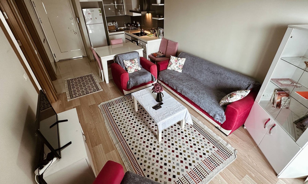 Basaksehir Apartment | 1+1 Modern Residence in Medikule with City View