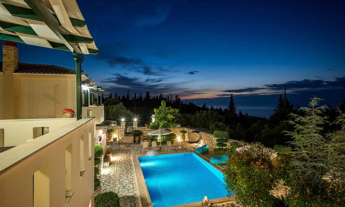 Agios Nikitas Villa | 2 exclusive pool villas, 4 adults plus 2 children each,close to beaches,sea view