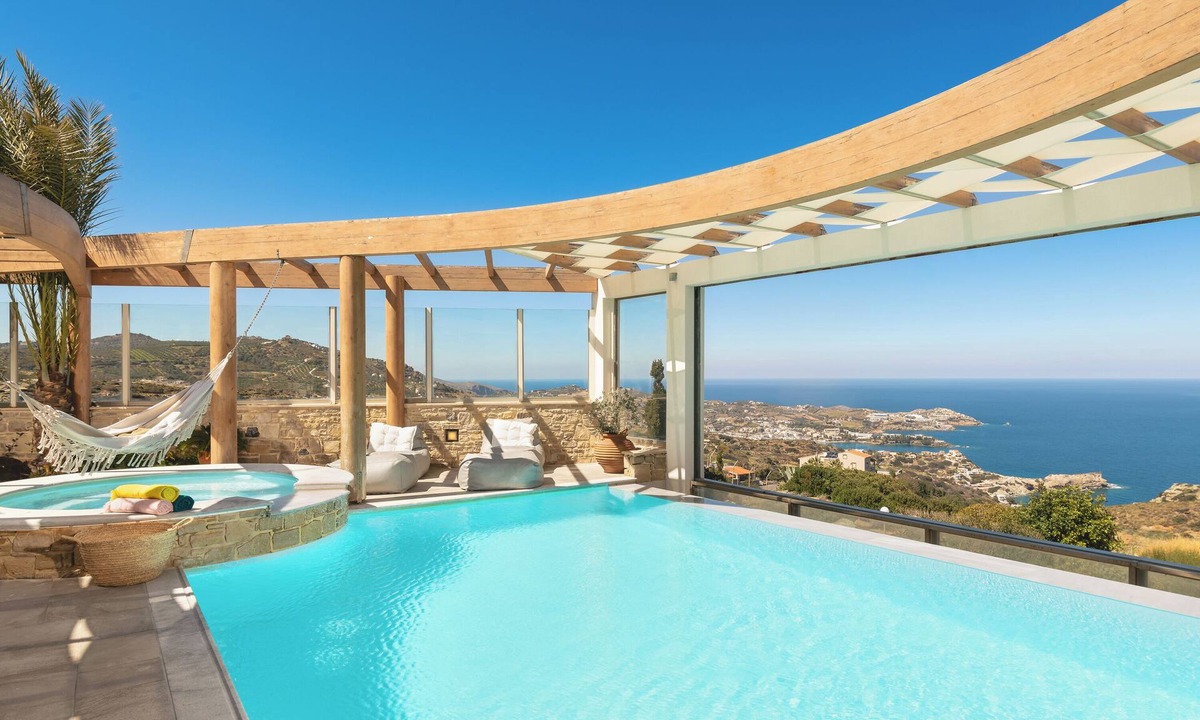 Agia Pelagia Villa | Absolute Privacy in this modern villa, with amazing seaview, private pool & BBQ