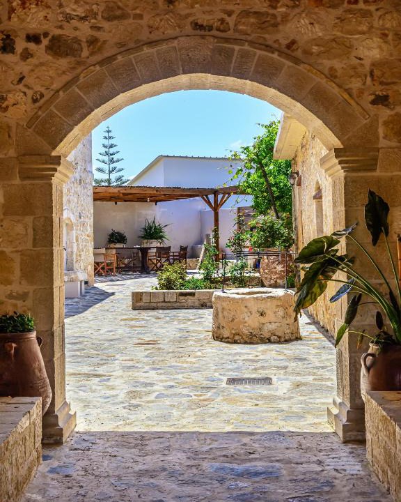 Melidoni Villa | Antama Living, Luxe Stonehouse with Pool & BBQ