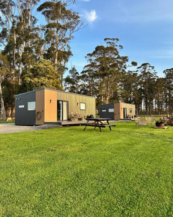 Northern Tasmania House | Badger's View Farmstay BLUE TONGUE Cabin