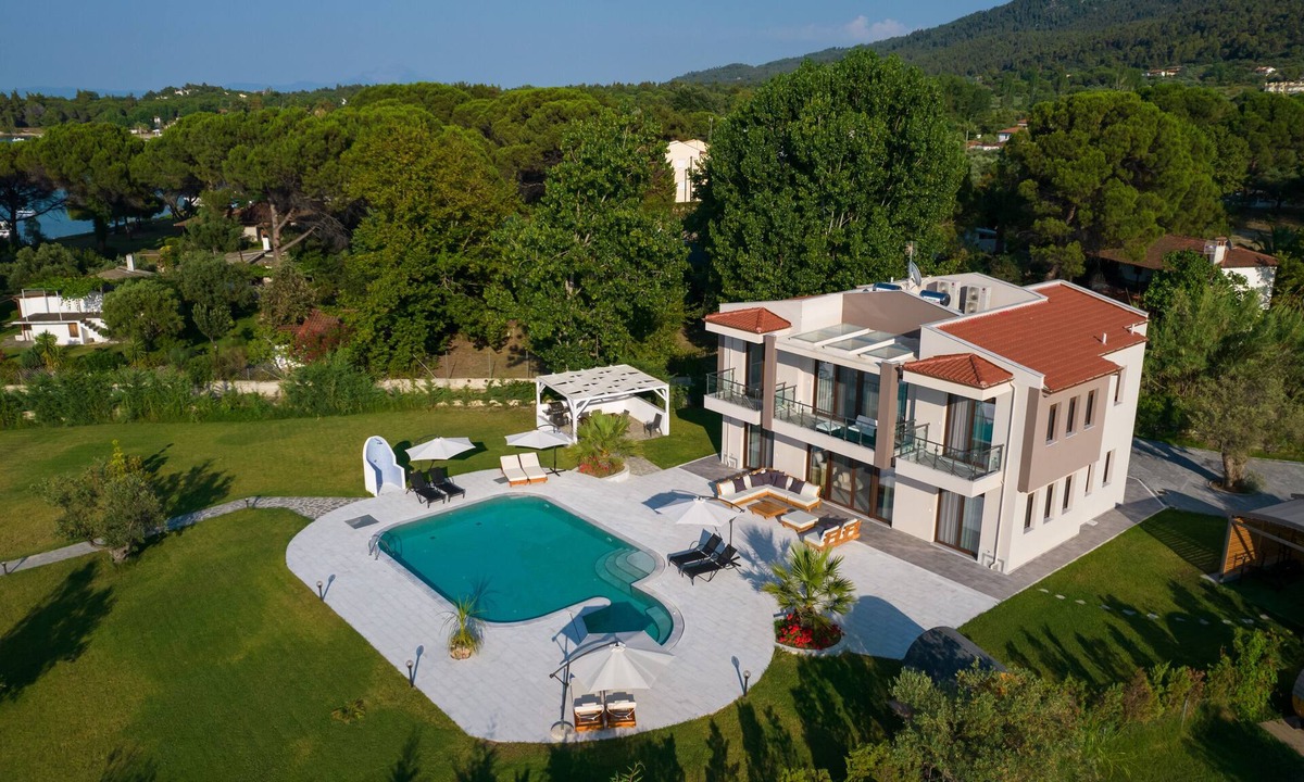 Vourvourou Villa | Beachfront villa in Vourvourou, Halkidiki with private pool, ideal for families.