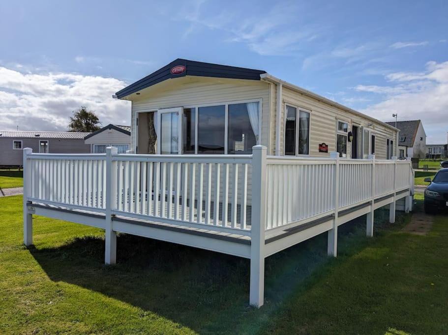 Carsethorn House | Beautiful Pet Friendly Southerness Caravan With Sea View & Decking Area