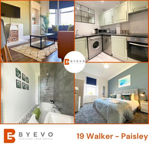 Paisley Apartment | ByEvo 19 Walker - Close to GLA - Perfect Getaway or Working away from Home