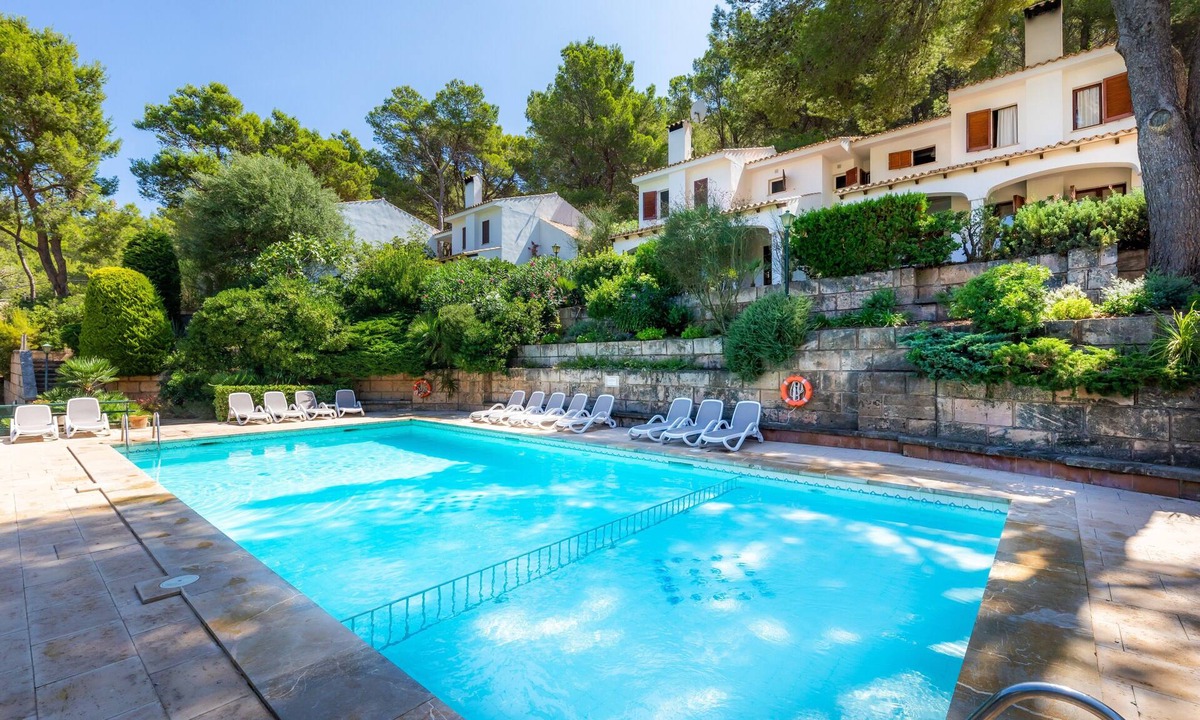 Cala San Vicente Apartment | "Can Botana 9" with Mountain View, Pool, Air Conditioning, Balcony & Garden