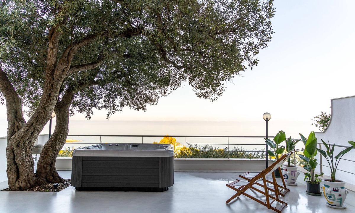 Cefalu House | Casa D'Adúri - Mediterranean sea view terrace & relaxing mini pool spa