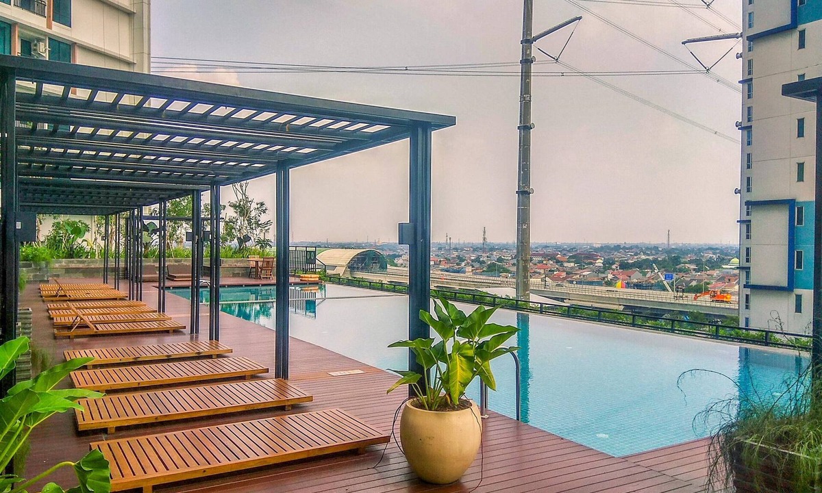 South Tambun Apartment | Monochromatic Studio At Lrt City Bekasi Apartment