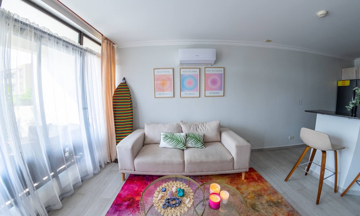 Santa Ana Condo | NEW! Chic & Unique: 1BR + Office, Patio, A/C, Pools/2 Jacuzzis, Gym, Parking