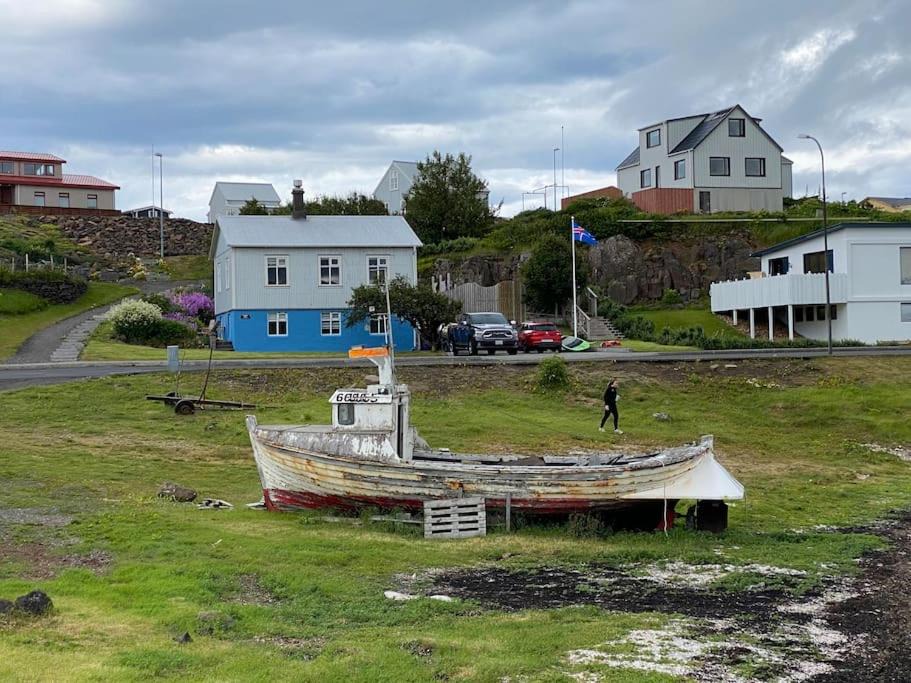 Stykkisholmur Villa | Oceanfront holiday home with outdoor hot tub.