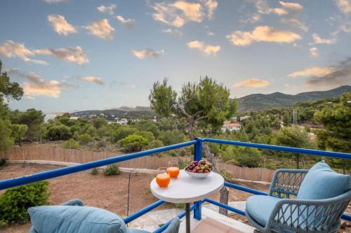 Kato Sounion Villa | Villa Elisa 6ppl Poseidon Temple View Sounio