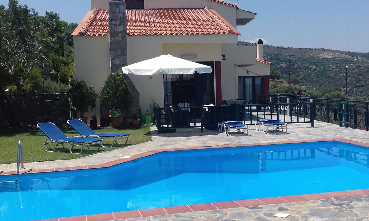 Milatos Villa | Villa"Iliothea" Private stay,Milatos Crete,large pool,Sea view up to 15 people