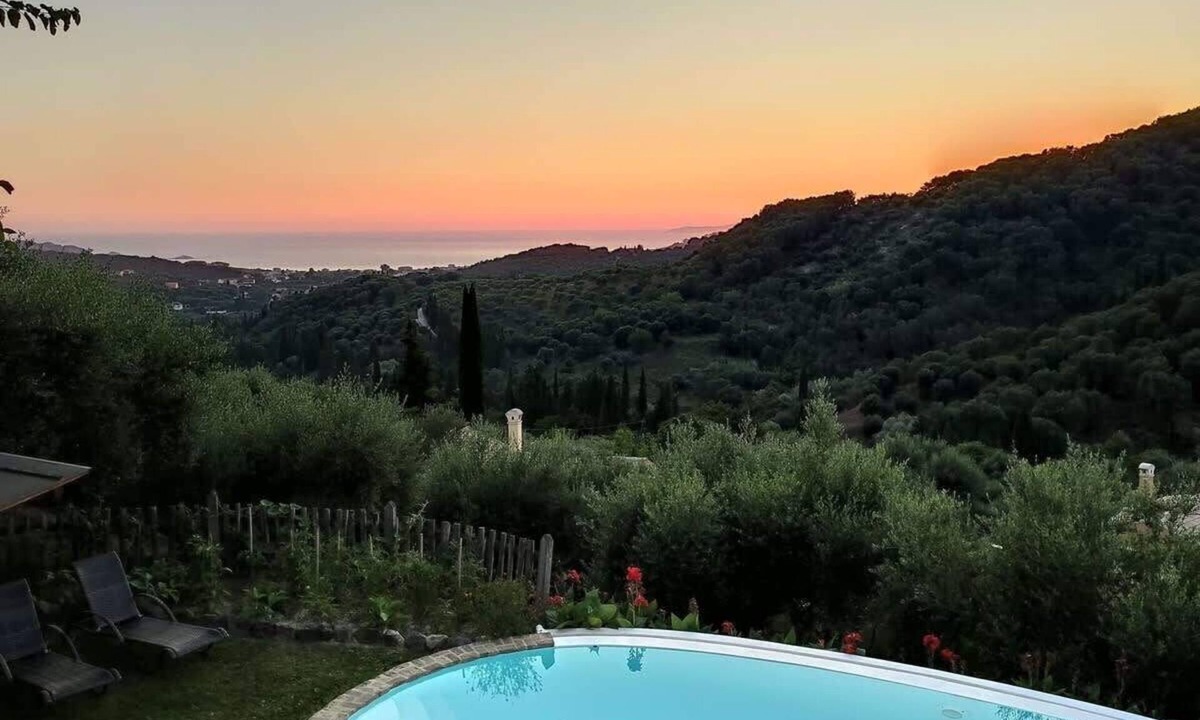 Agios Georgios House | Villa Myrtia – 3BR with Private Pool & Sea View