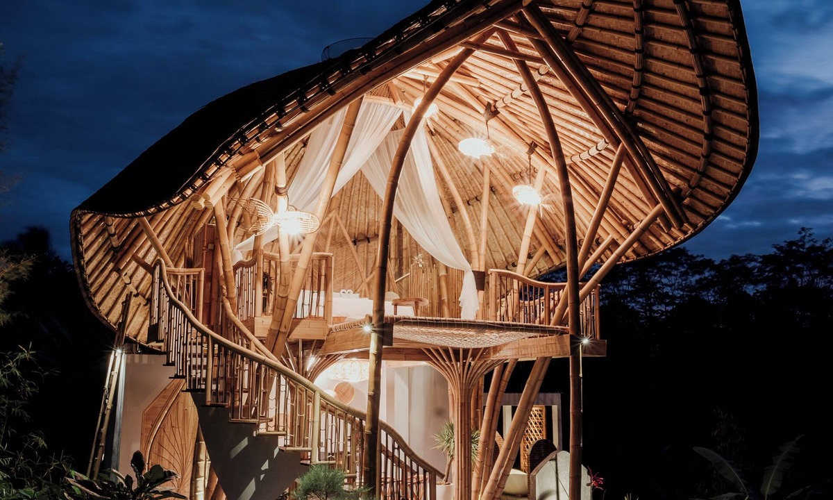 Selat Cabin | Wiwaka Big Leaf 1-bedroom lodge Bamboo in delightful Bali