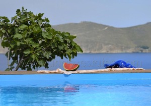 Panormos bay House, private pool