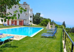 Studio Apartments Swimming Pool and sea view on Pelekas Beach