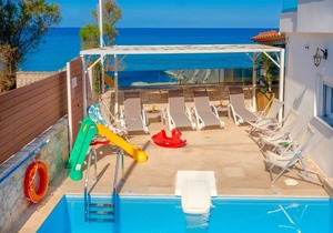 Thalassa Beachfront Villa with private pool
