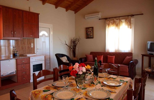 Nea Kydonia Villa | Peaceful and private family villa, big pool, wellness, views of sea and mountain