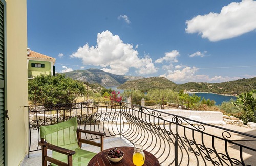 Vathy Apartment | Studio 'Veronis 4' with Sea View, Shared Pool & Wi-Fi
