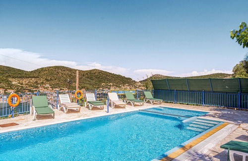 Vathy Apartment | Studio 'Veronis 8' with Sea View, Shared Pool & Wi-Fi