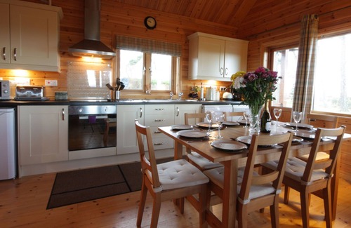 Tain Cabin | The lodge offers stunning views West to Ben Wyvis and North to the hills and mountains of East Suthe