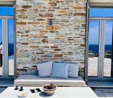 Batsi House | Villa Thalassa, Beachfront, Private Pool & Sunset Views by Explore Andros