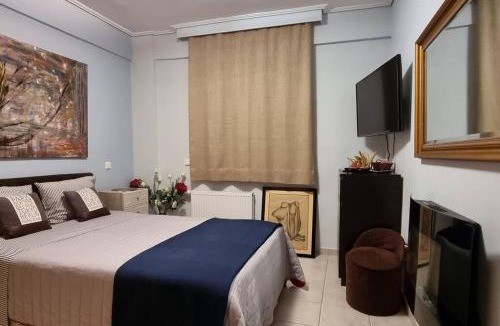 Dionysos Apartment | Μεγάλος χώρος με Γυμναστήριο-Χαμάμ-Κρεβάτι-Γραφείο