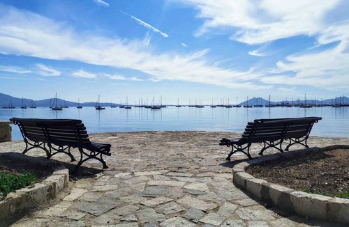 Puerto de Pollensa Apartment | 50m from beach & Pine Walk, delightful 2 bed apartment, views over Pool & Bay