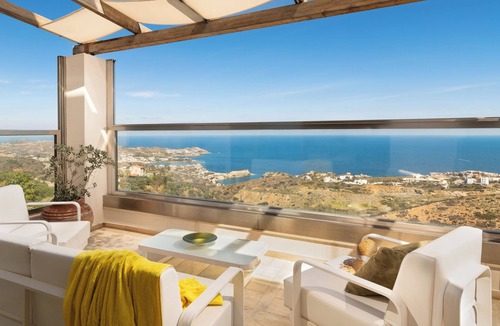 Agia Pelagia Villa | Absolute Privacy in this modern villa, with amazing seaview, private pool & BBQ