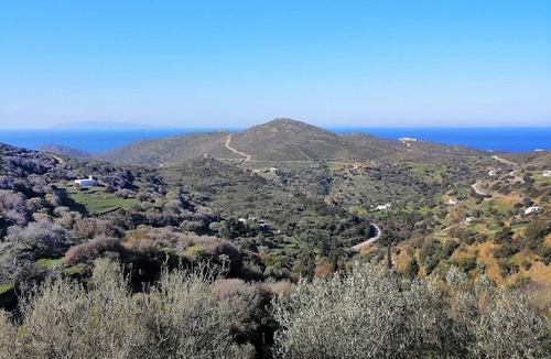 Andros Apartment | Ancient Stone House Renovated - View of Felos Valley, Seal Mountains and Sunsets