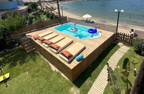 Lygaria Villa | Beach front apartment with swimming pool
