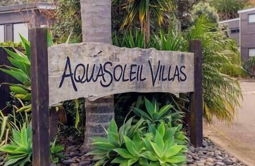 Whitianga Apartment | Beach views from apartment at Aqua Soleil complex with lap pool & spa.