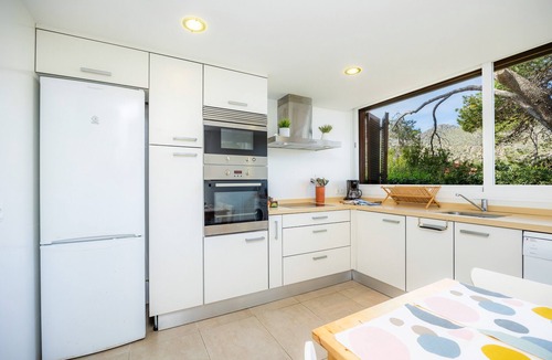 Cala San Vicente Apartment | Beautiful "Can Botana 7" with Wi-Fi, Pool, Air Conditioning, Balcony and Garden
