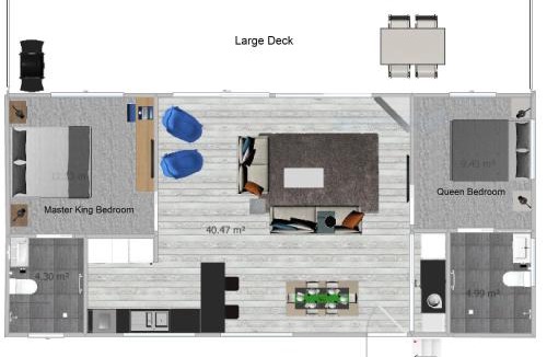 Binalong Bay House | BINALONG BRAE @ Bay of Fires Two bedroom both with ensuites