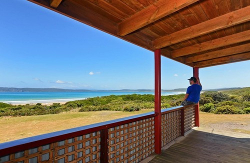 South Bruny Cabin | Cloudy Bay Cabin - Sometimes, the simplest pleasures in life are the best. This sums up Cloudy Bay Cabin; an unpretentious and welcoming little timber cottage surrounded by South Bruny National Park and just metres from the shores of beautiful Cloudy