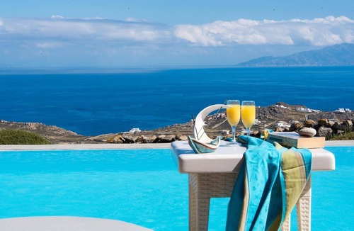 Plintri Apartment | Divine Mykonos Euterpe Suite, 2 BDR, Private Pool, Wonderful Sea Views