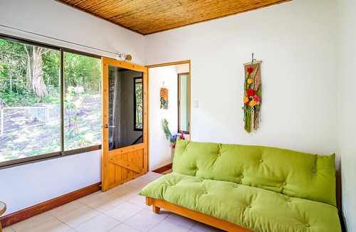 Roble House | Dog-friendly jungle cabana with scenic views, wraparound balcony, & WiFi