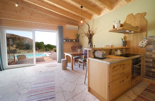 Karavados Villa | Driftwood Villas is an eco villa with a private pool, 3min walk from the beach!