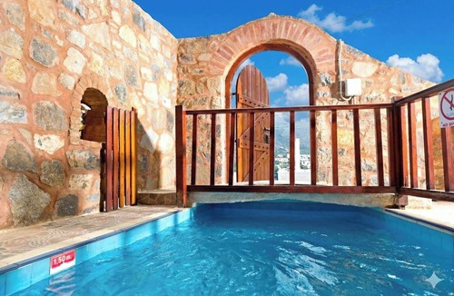 Mavrikiano House | Elounda Monastiri Cretan sea view house with pool