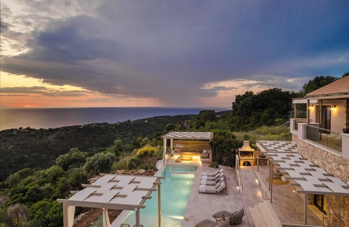 Erisos Villa | Entheos Private Villa sea views and infinity swimming pool