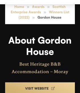 Tomintoul Bed & Breakfast | Gordon House