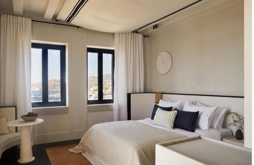 Drafaki Hotel | Gorgeous Private Terrace Suite with Breathtaking Mykonos Windmill Views