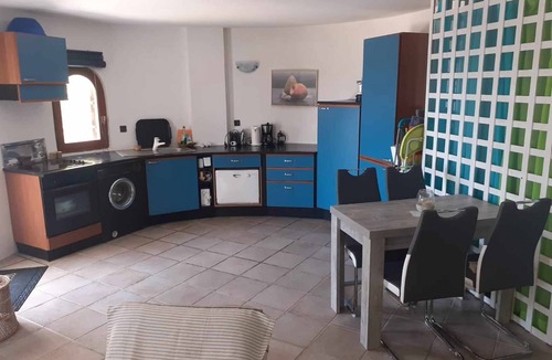 Messenia Region House | house-apartments ground floor panoramic view on sea fortress above ground pool