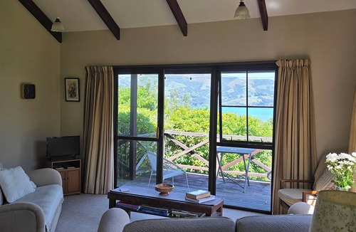 Akaroa House | Harbour-view haven - with a large garden.