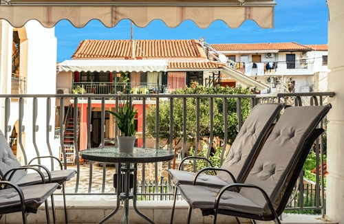 Lixouri Apartment | Holiday Apartment "Villa Seven Islands 1" with 2 Balconies, Garden & Wi-Fi