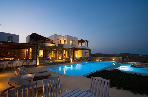 Plintri House | Holiday Home 'Nike Of Selini Private Pool' with Sea View, Wi-Fi and Air Conditioning