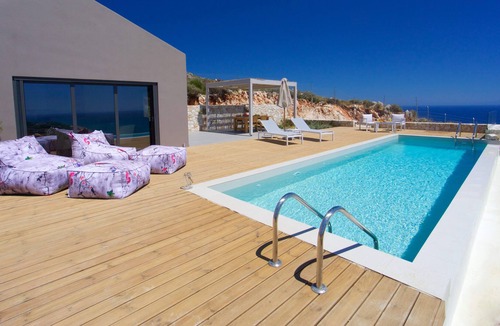 Skala Villa | Idyllic villa with breathtaking sea views and a private pool