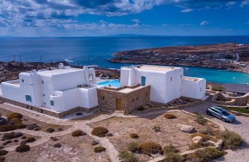 Plintri Villa | Impressive Villa 3 minutes from Super Paradise Beach, Large Private Pool and Panoramic Sea Views