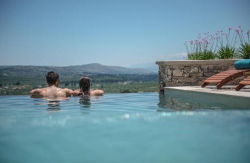 Paidochori Villa | Listen to Nature in a Renovated Traditional Hilltop Villa Liodosifis with Heated Pool