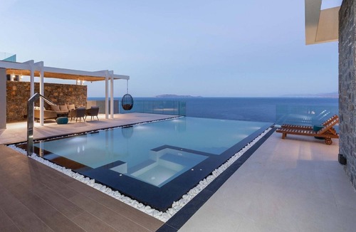 Malevizi Villa | Magnificent Crete Villa | Villa Stone Pearl | Private Seawater Infinity Pool.
