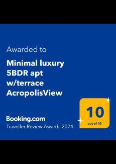 Athens City Centre Apartment | Minimal luxury 5BDR apt w/terrace AcropolisView